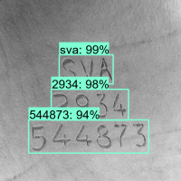 Exemple OCR sur gravures laser Exemple OCR sur gravures laser