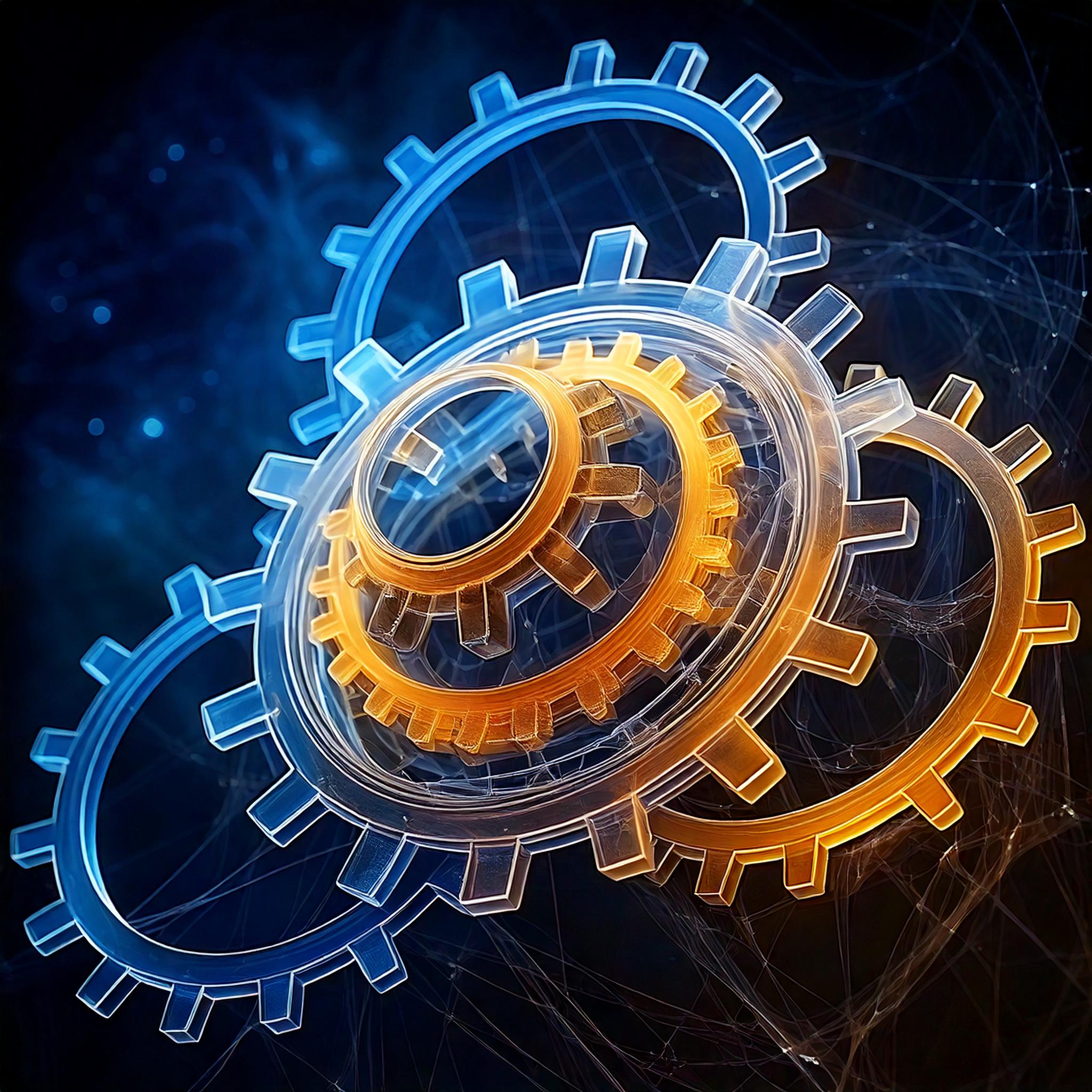 Image représentant un rouage (IA 2024)