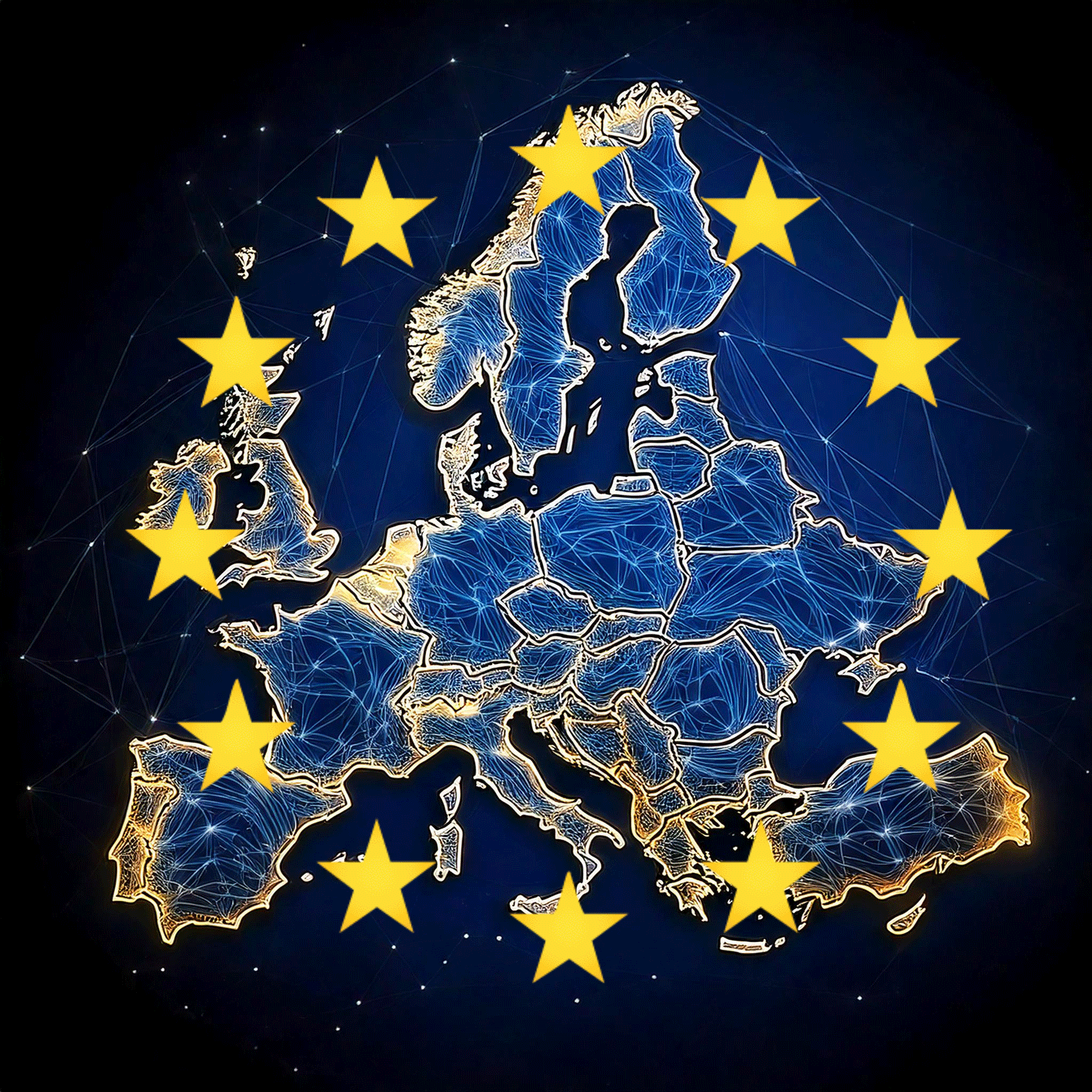 Image représentant l'UE (IA 2024)