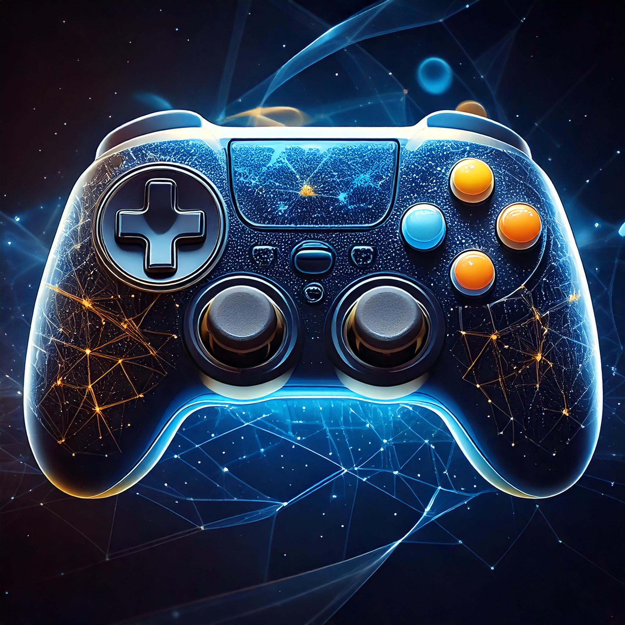 Image représentant une manette de jeux vidéos (IA 2024)