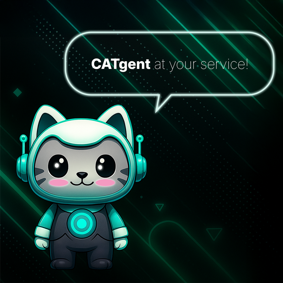 Image showing a robot cat ready to do you a favour (CATgent)